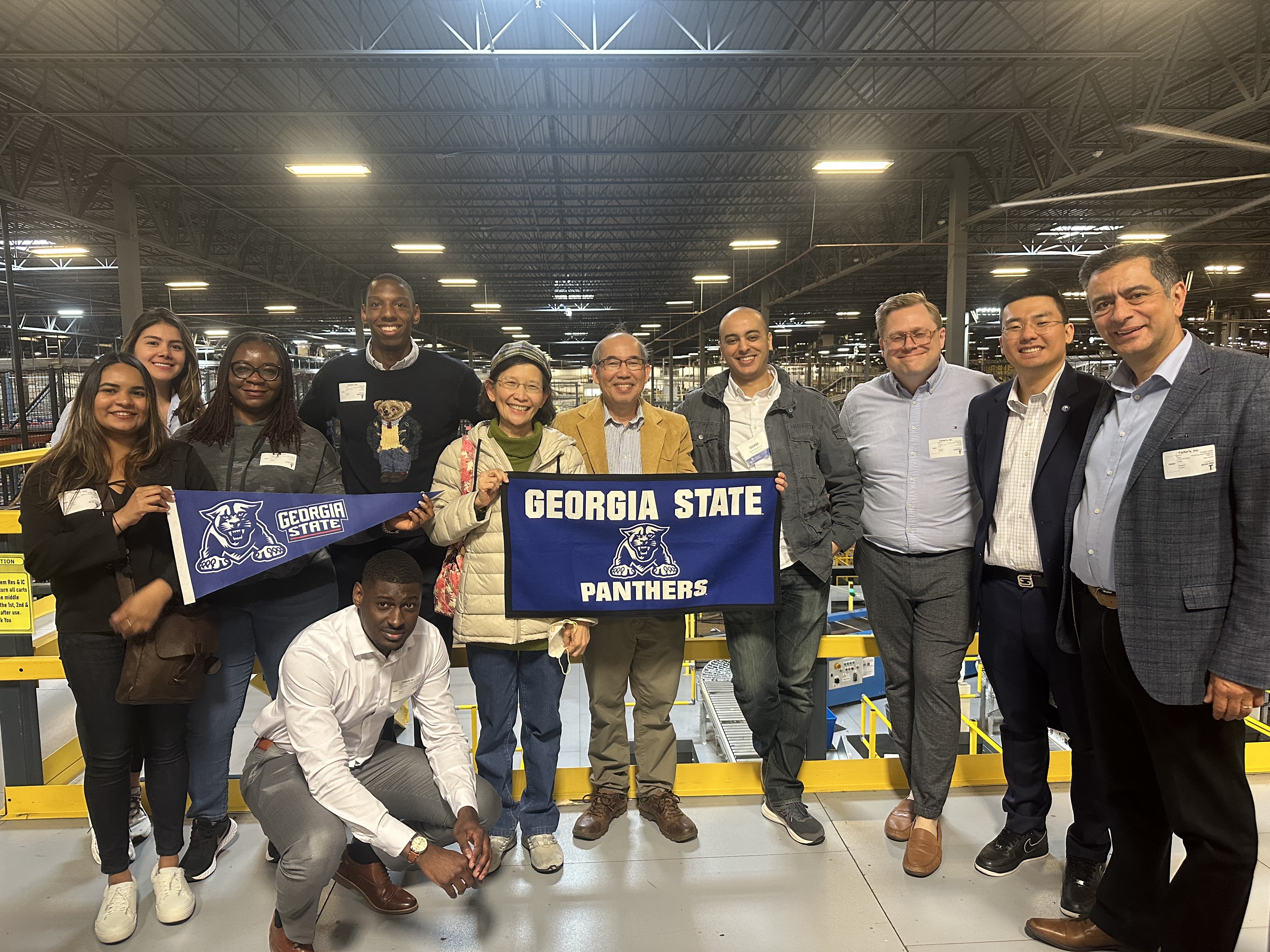 MIB students and faculty visiting Carter’s Braselton, Ga. distribution center.