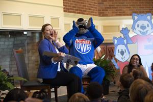 Dr. Tressa Kelly and Wolfie!  