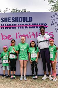 Nneka Ogwumike attends the Girls on the Run 2019 spring 5K celebration in Los Angeles.