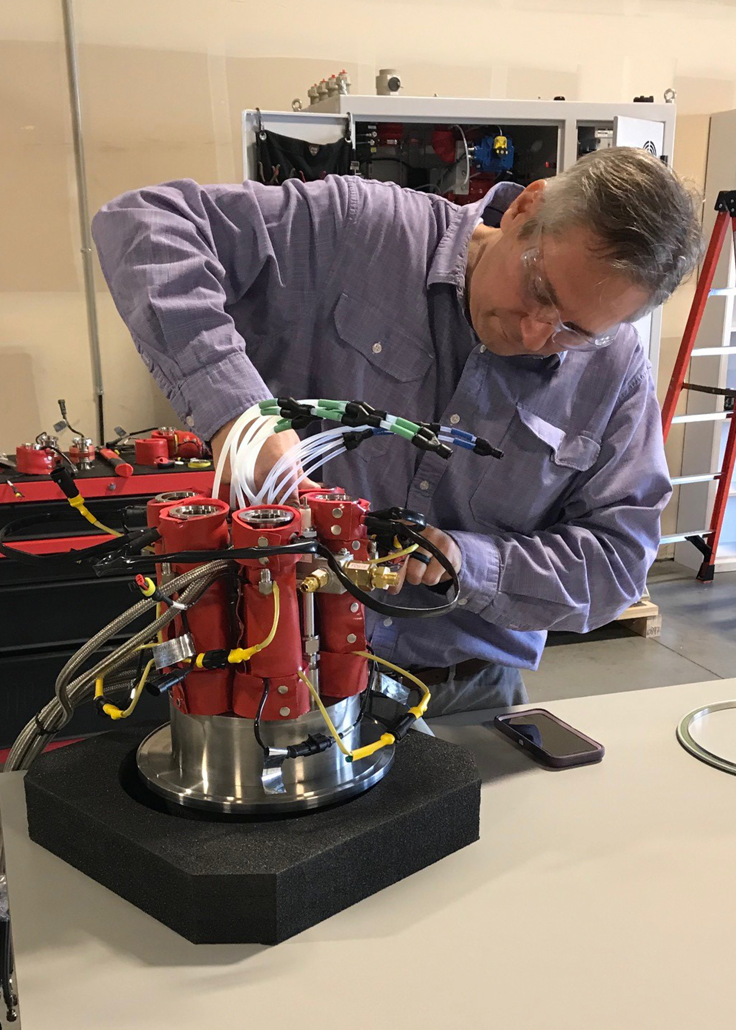 Original equipment manufacturer training at NSTAR’s new NSITE Fabrication Facility and Training Center.