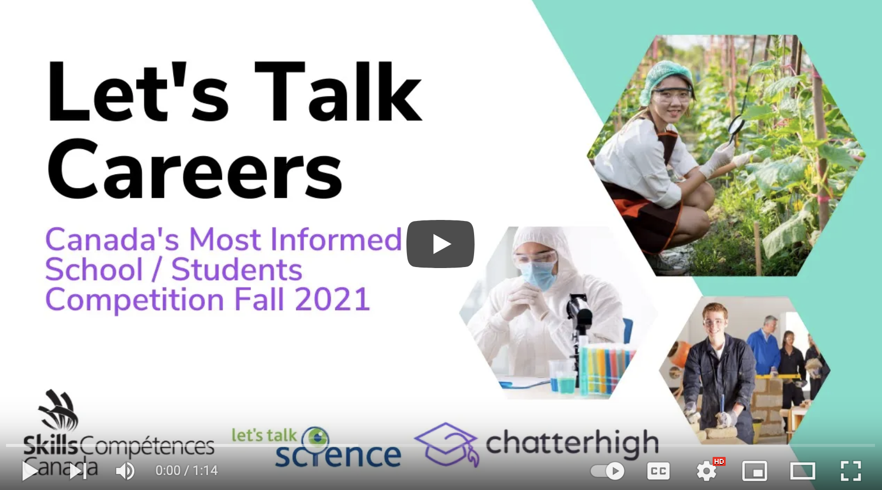 Video on Let’s Talk Careers Competition, Fall 2021 Edition