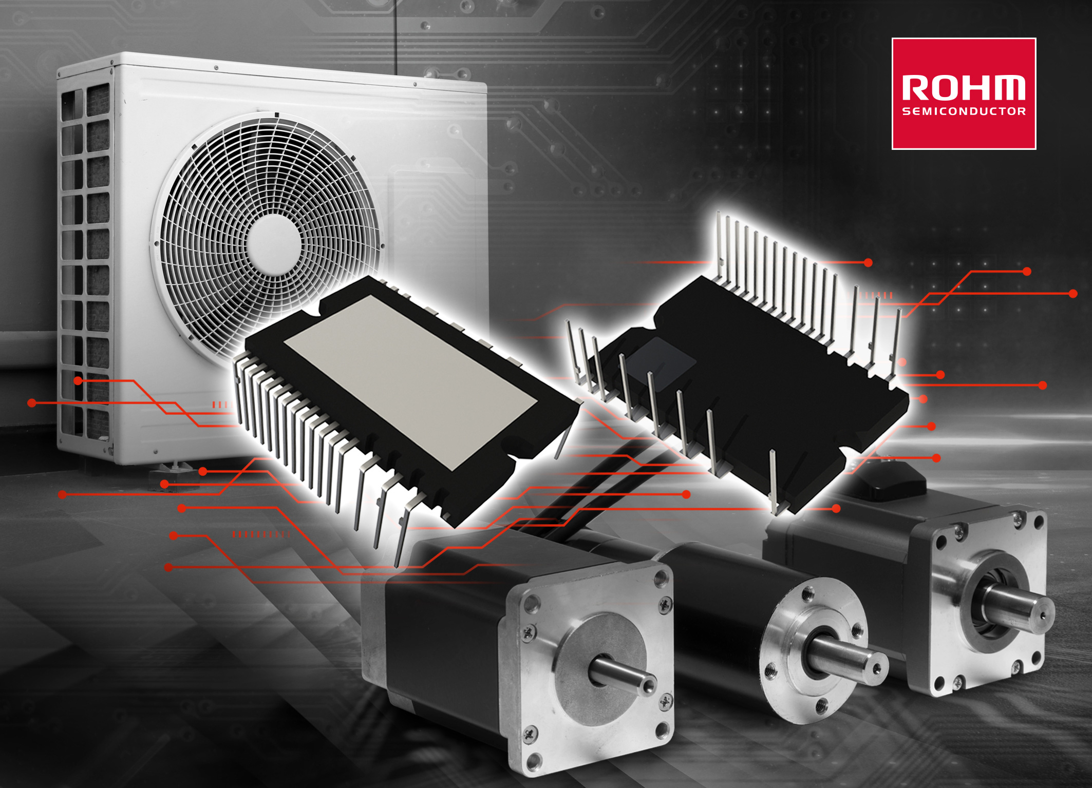 ROHM's new BM6437x series 600V IGBT IPMs deliver best-in-class low noise characteristics