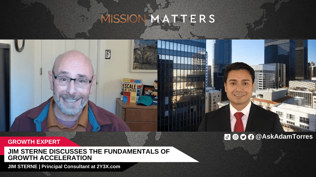 Jim Sterne was interviewed by host Adam Torres on the Mission Matters Innovation Podcast.