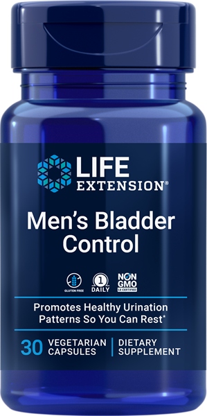 Life Extension's Men's Bladder Control has shown in a published clinical study to support normal nighttime urinary function. 