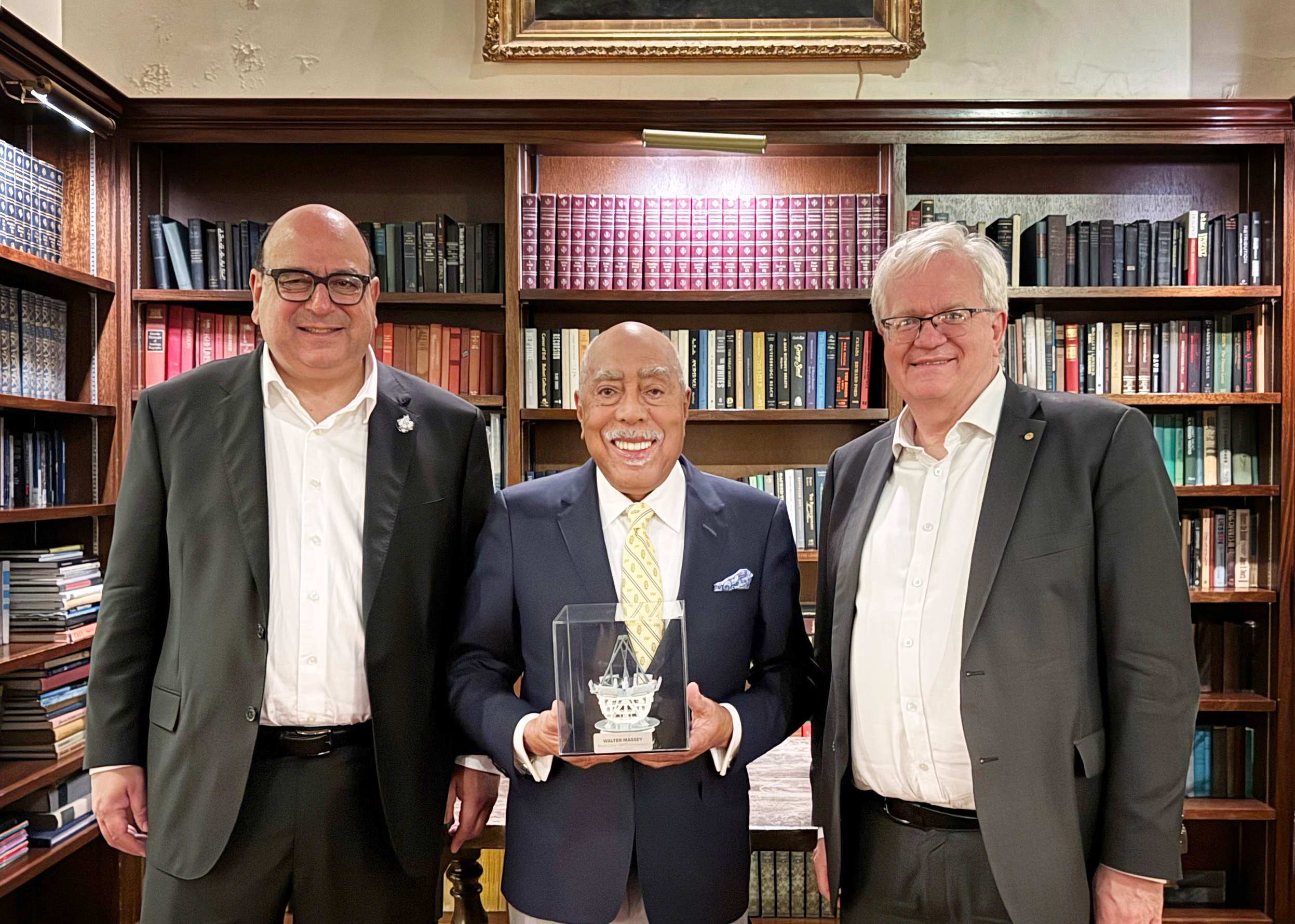 Giant Magellan Telescope Board Chair and Vice Chair with Walter Massey_Portrait_October 2025_7x5