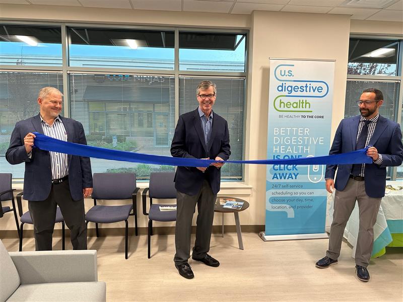 US Digestive Health relocates gastroenterologist office from Brandywine to join affiliated endoscopy center in Downingtown, PA.