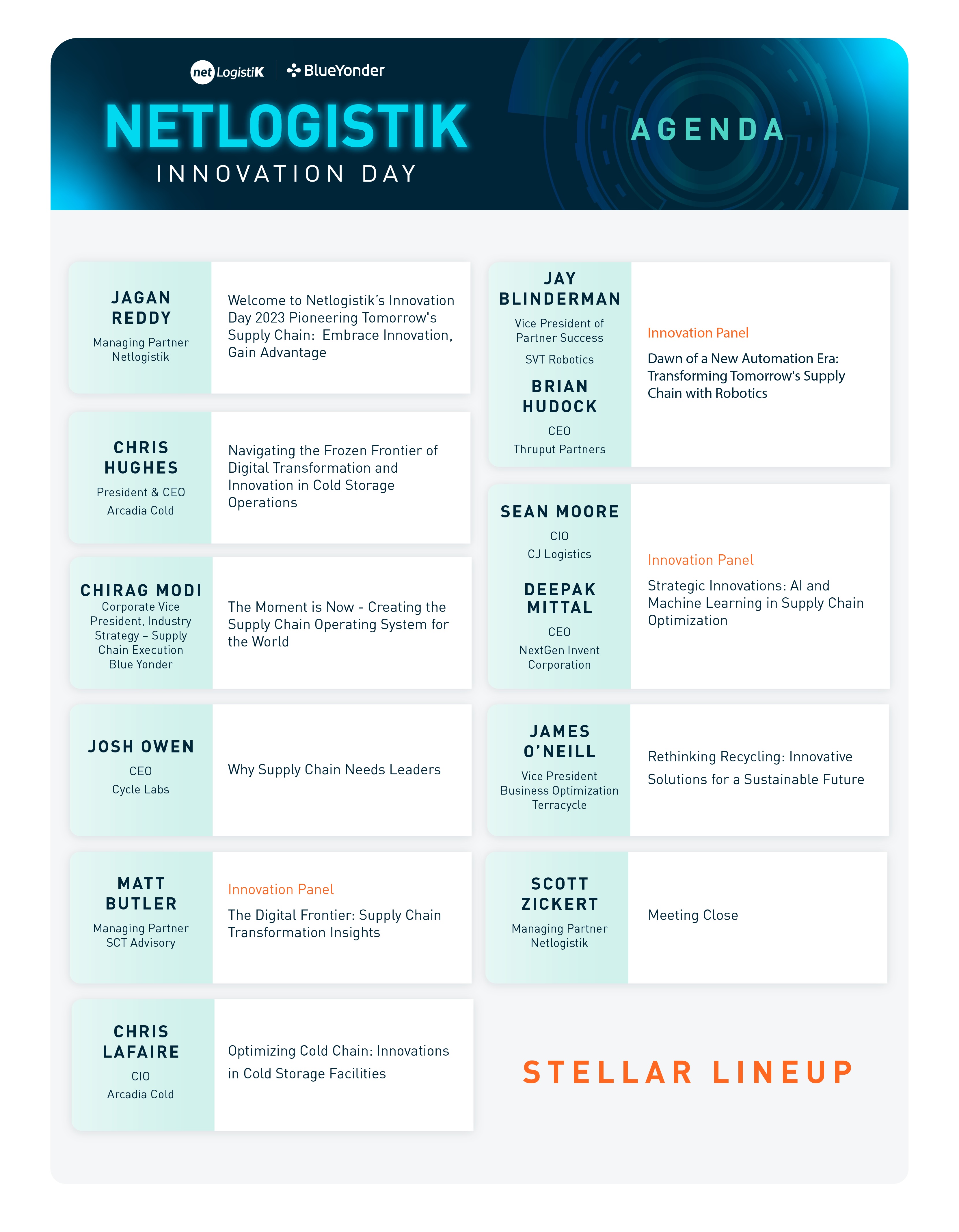 Stellar Lineup for Netlogistik Innovation Day