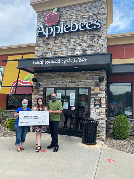 Sayre Applebee's Donates Nearly $10,000