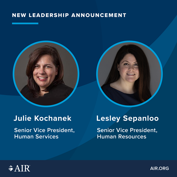 American Institutes for Research Leadership Changes