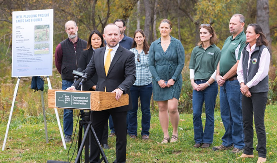 October 2023: As a subcontractor to North Wind Site Services, LLC, Zefiro’s subsidiary Plants & Goodwin, Inc. completed the very first plugging operation of an orphaned gas well in New York State using federal funding.