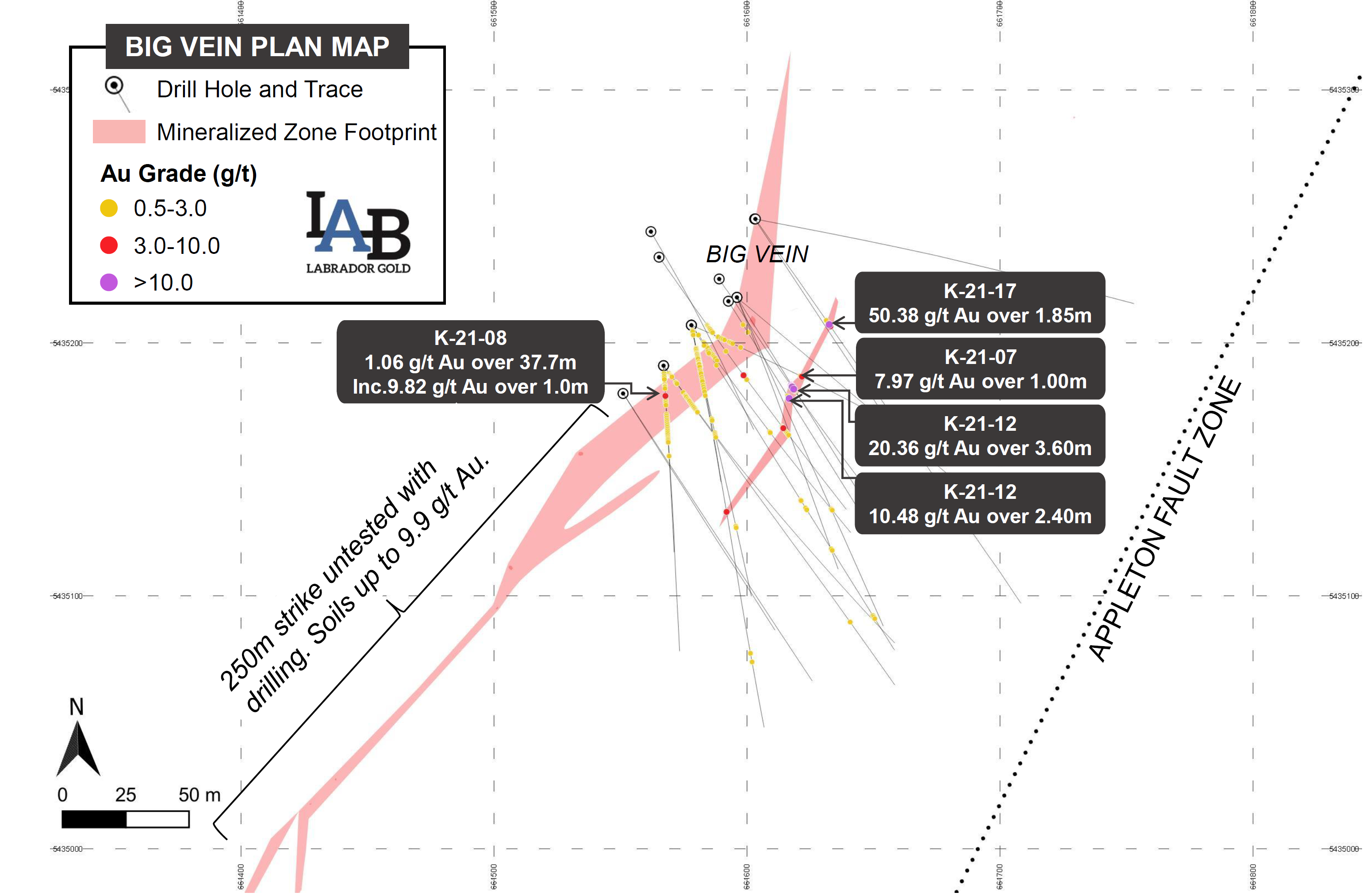 Figure 1. Big Vein Plan Map.