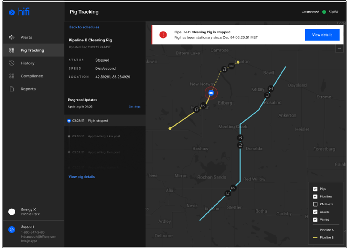 Hifi Announces New Pipeline Pig Management Application