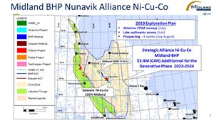 Figure 1 Midland BHP Nunavik Alliance Ni-Cu-Co