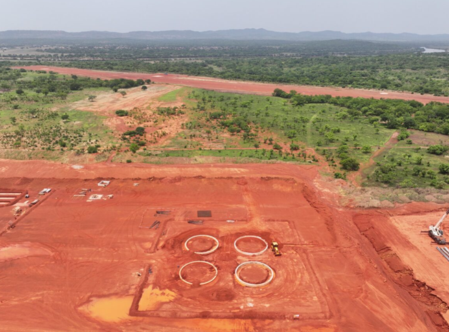 Fuel Storage Facility Ring beams poured (9 May 2025)