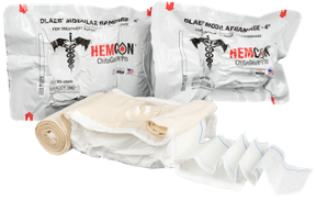The OLAES® Hemostatic Modular Bandage combines the globally recognized OLAES® Modular Bandage with battle-tested HemCon® ChitoGauze® PRO, creating the most comprehensive trauma bandage for multiple injury profiles. 