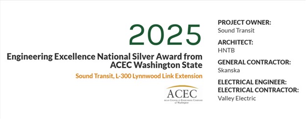 Engineering Excellence National Silver Award from ACEC Washington State