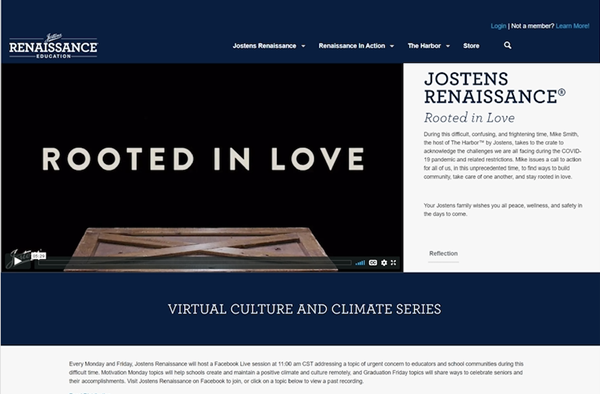 Jostens is making available to the public its exclusive school culture and climate programming for the rest of the school year, found on jostensrenaissance.com.