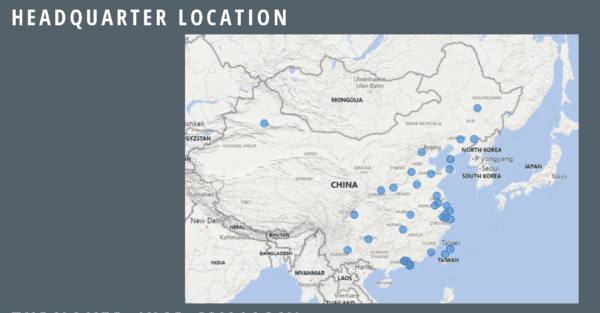 Top 100 mattress manufacturers in China. Headquarters location