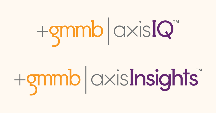 GMMB | Axis Insights TM and GMMB | Axis IQ TM logos