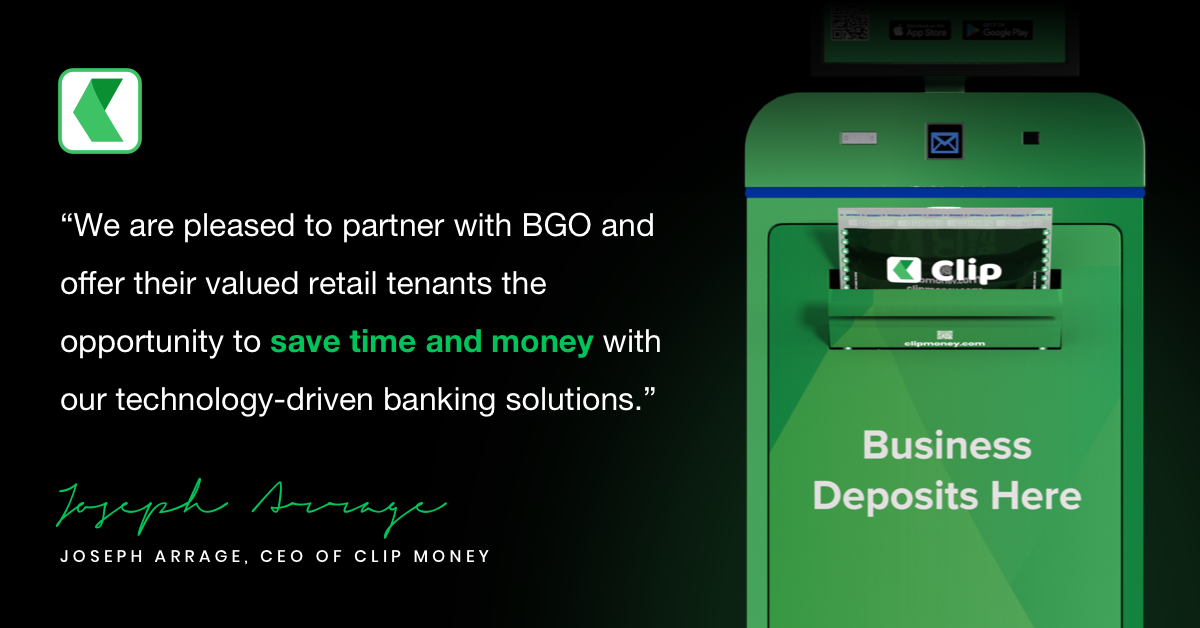 Clip Money brings convenient financial services to BGO properties.