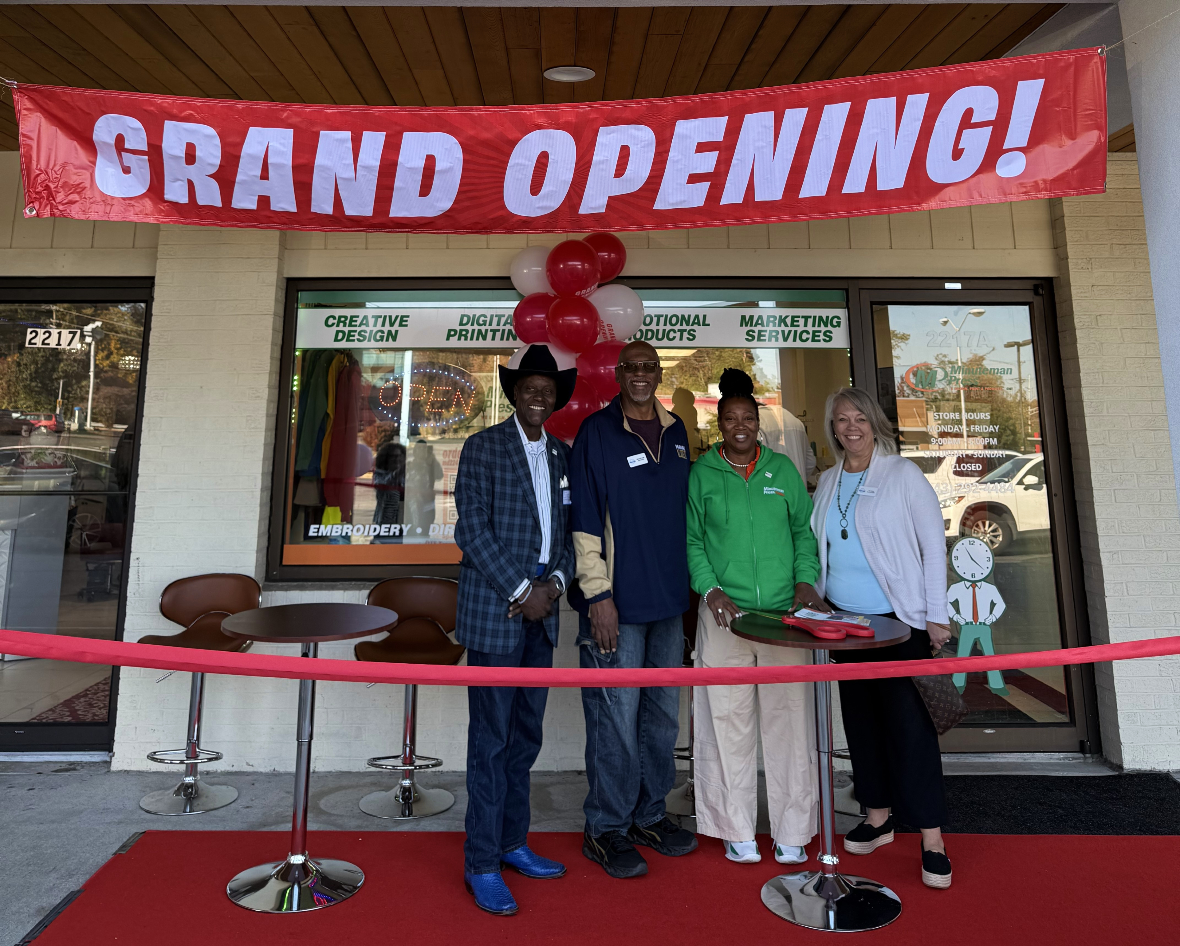 Minuteman Press Franchise Crofton MD Grand Reopening - LaTasha Ward