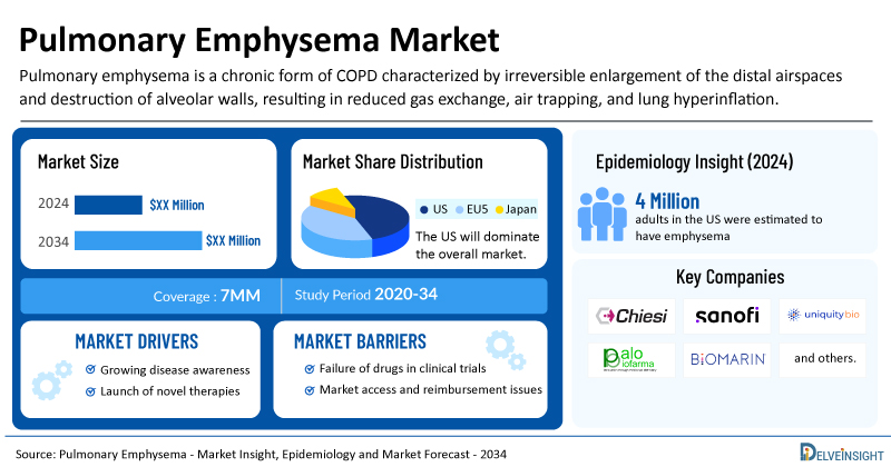 Pulmonary Emphysema Market Set to Expand by 2034 with Rising COPD Prevalence and Therapeutic Innovation | DelveInsight