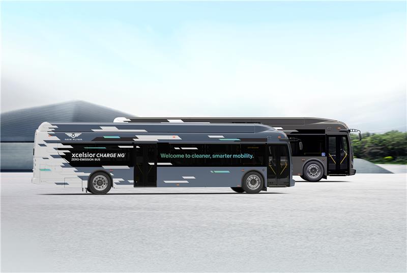 New Flyer battery-electric and clean-diesel buses