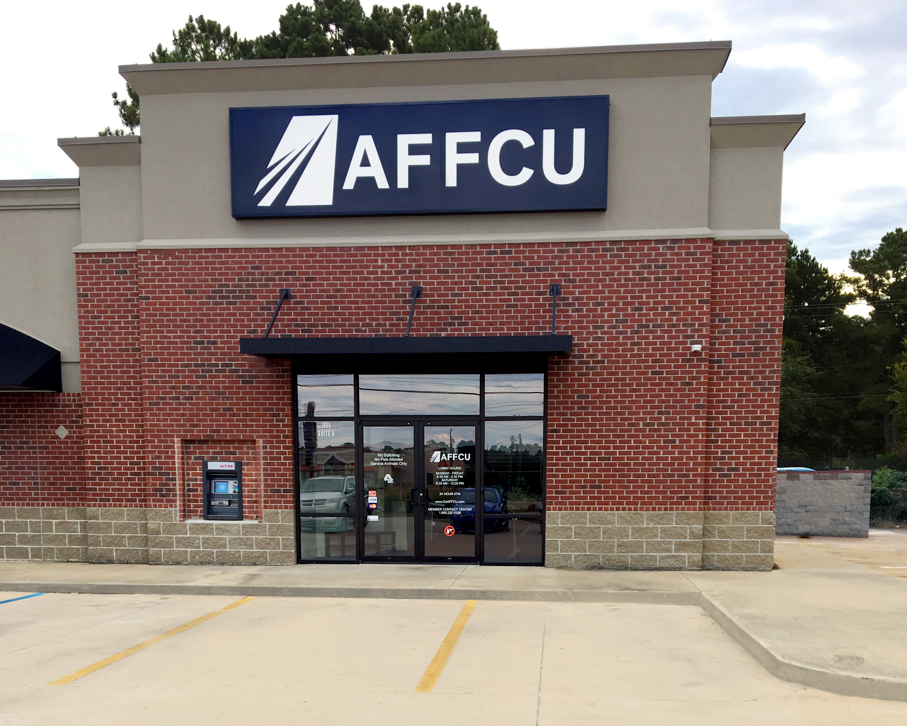 The new AFFCU Columbus, MS branch located at 1908 Highway 45 N, Ste 1. 