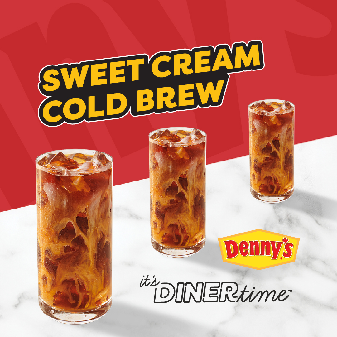6. Sweet Cream Cold Brew - Denny's Summer Feature Menu