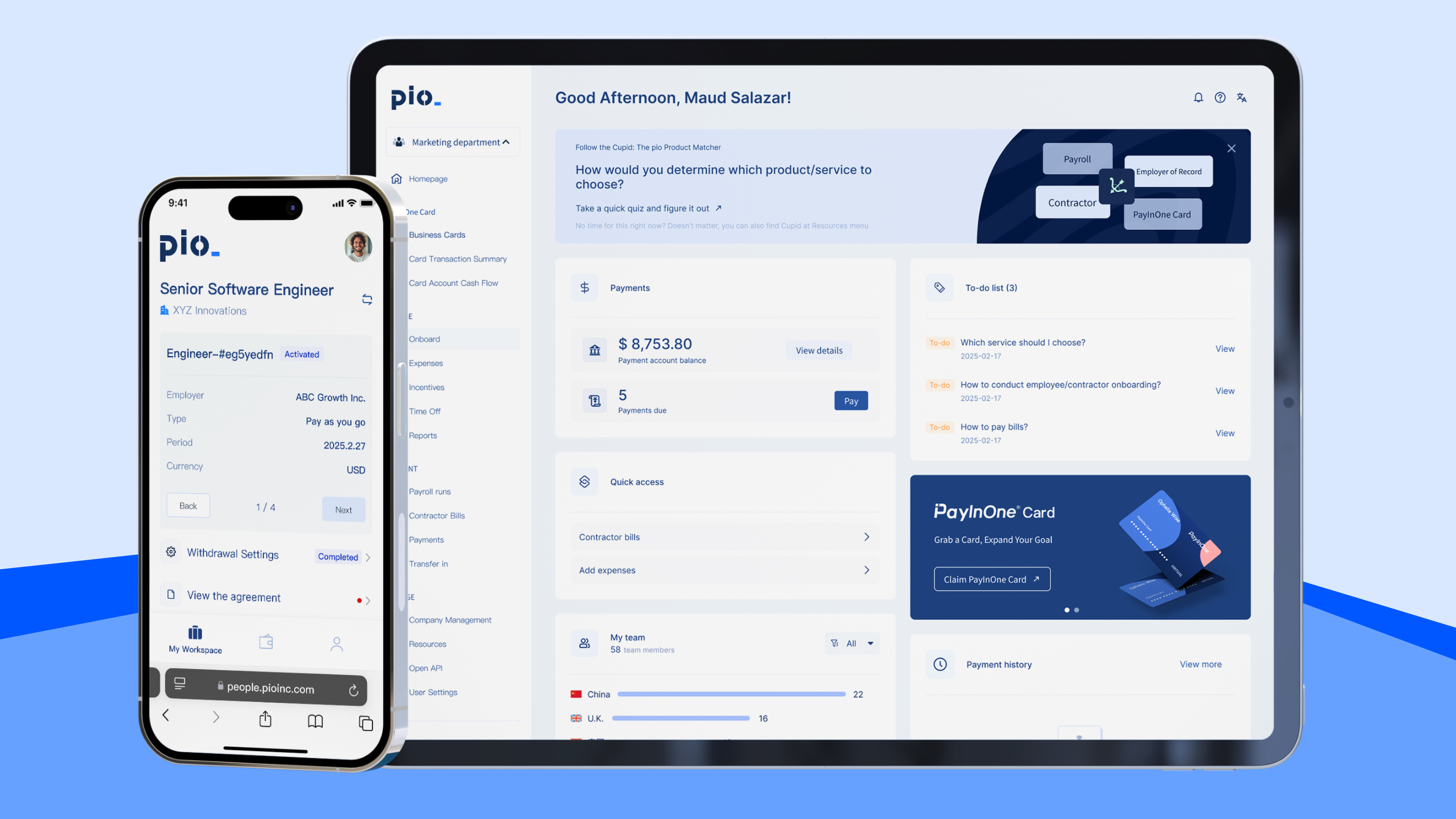 Simplifying global hiring, payroll, and contractor management — all in one platform.
