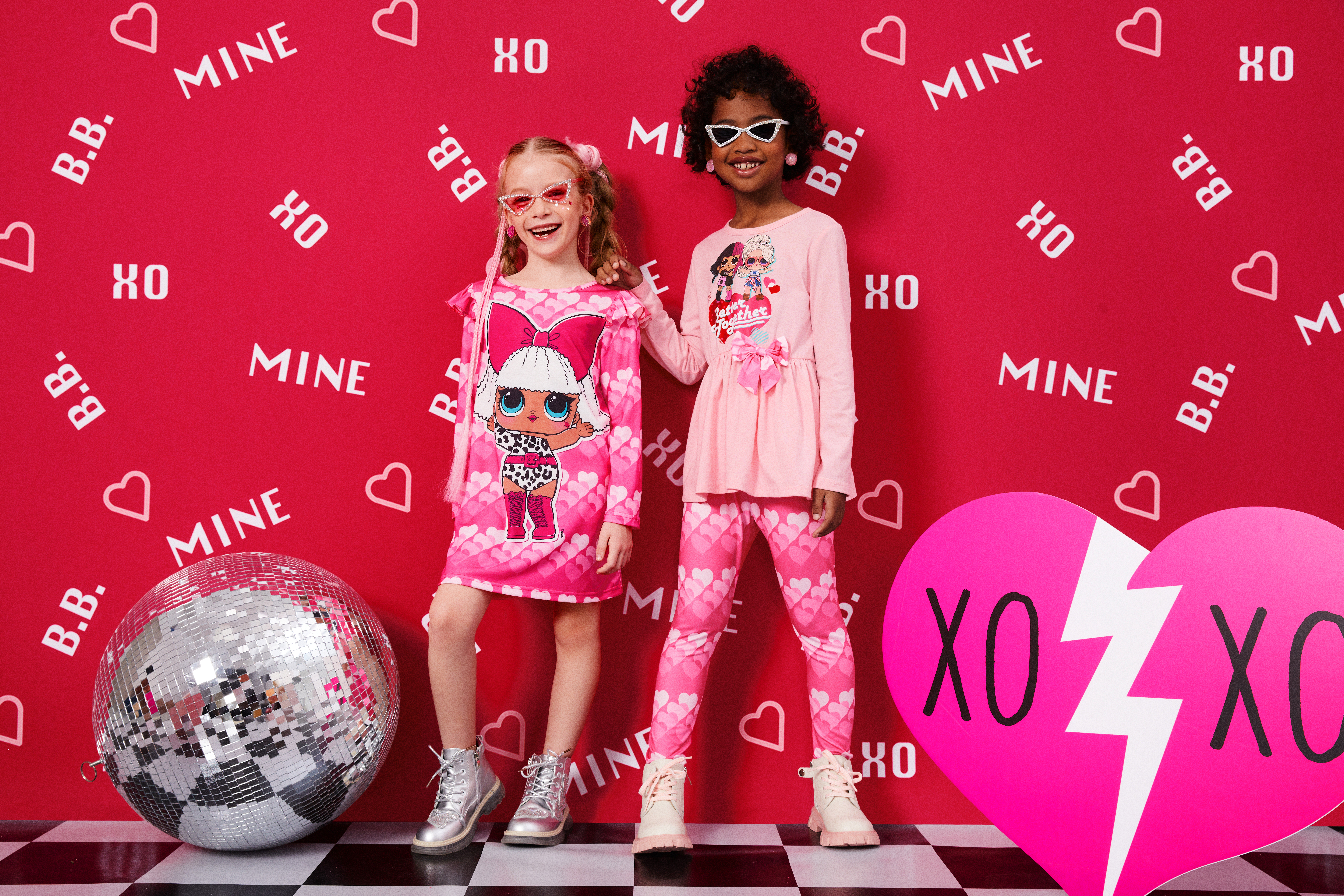 NEW Girls Valentines Day Leggings, Kids Be Mine Love Heart