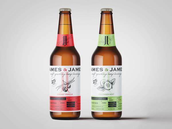 New CBD seltzer brand James & James launches as the first craft sparkling beverage made with full spectrum, hemp flower-derived CBD extract sourced from in-house hemp. Each 12 oz glass bottle of James & James features 25mg of CBD sourced from its parent company CFH Ltd.’s Colorado farm. 