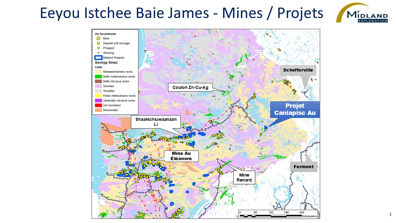 Figure 1 Eeyou Istchee Baie James - Mine-Projets