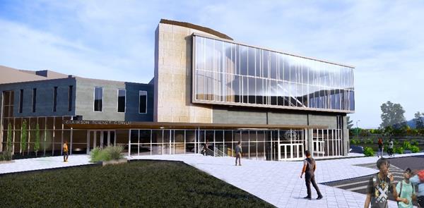 Proposed Rendering of the Science Center Renovation, Expansion Project