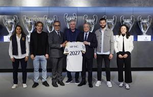 HP and Real Madrid Football Club announce new global technology collaboration during a joint signing ceremony at Ciudad Real Madrid.