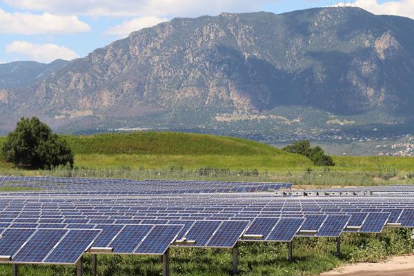 SunShare's Community Solar Garden in Colorado Springs, CO generates energy added to the electric grid on behalf of residential and business subscribers.
