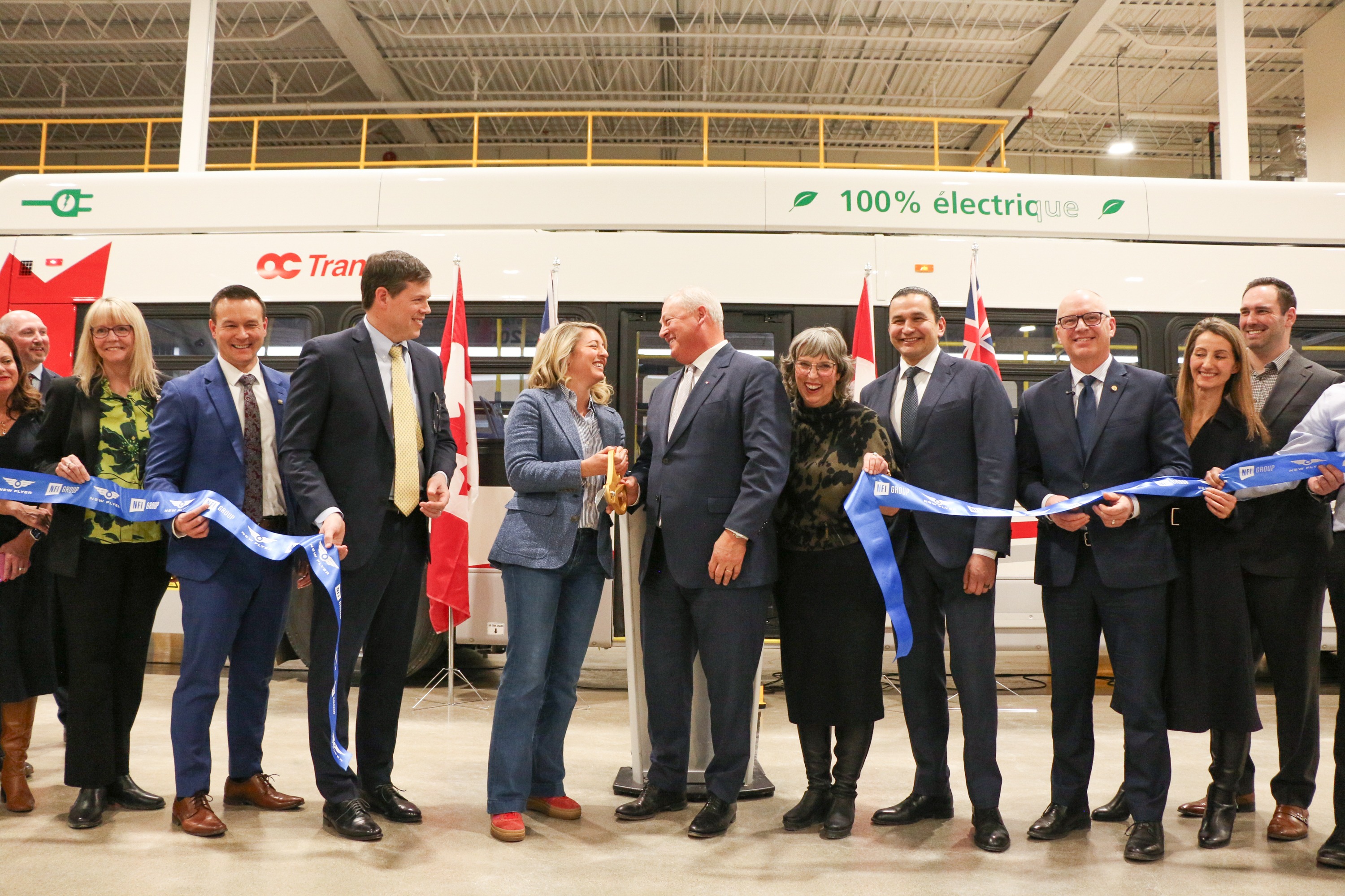 NFI Group Hosts Ribbon-Cutting Ceremony to Officially Open New Flyer’s All-Canadian Build Facility in Winnipeg
