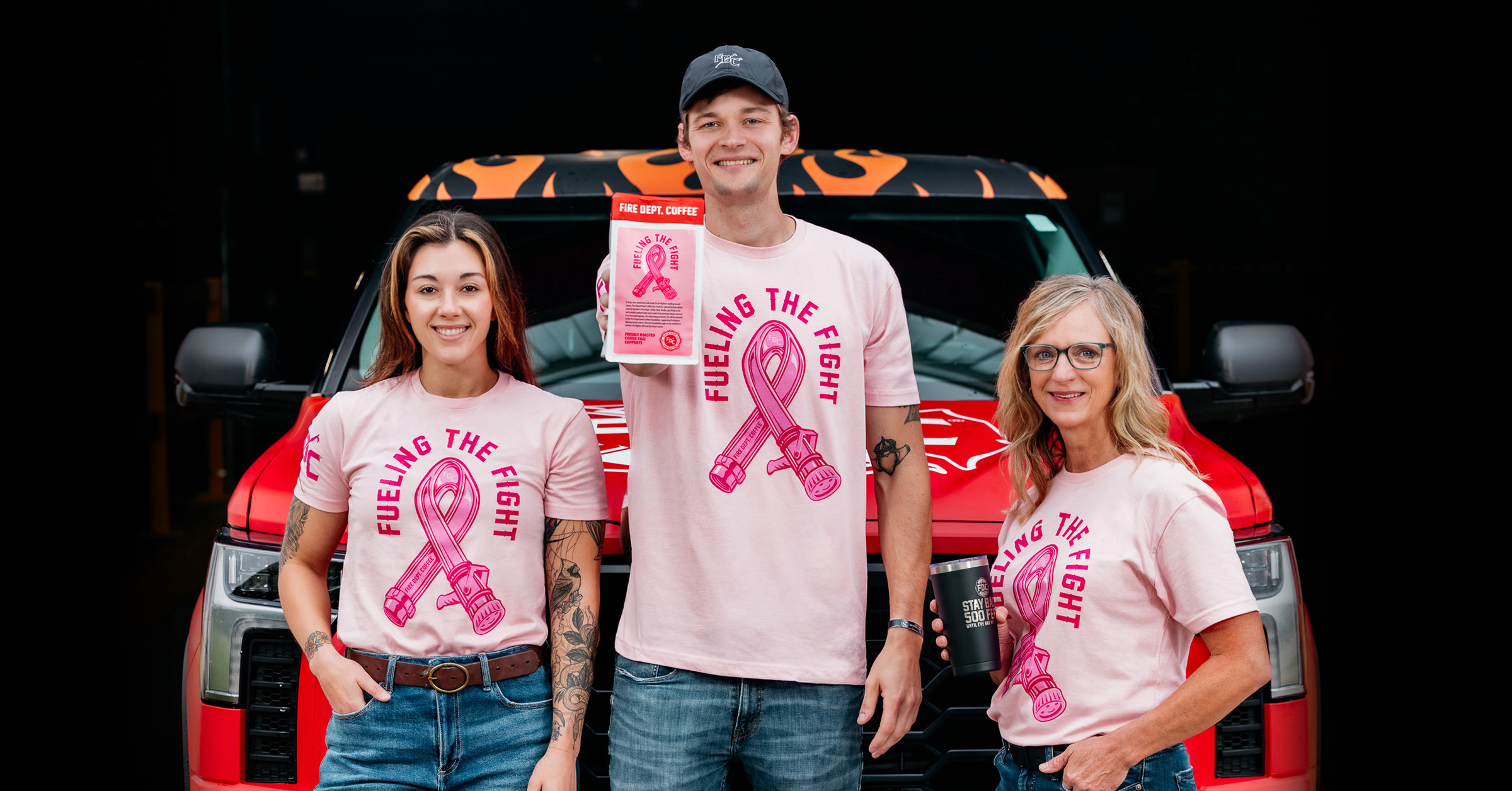 Special Edition Shirt and Coffee That Supports Firefighters Fighting Breast Cancer