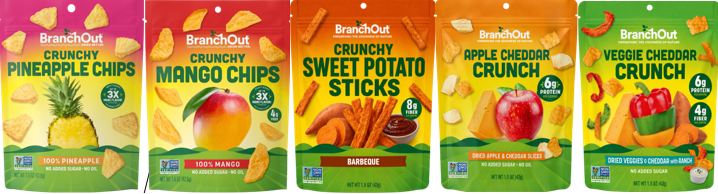 BranchOut’s top-performing fruit snack products 