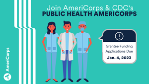 AmeriCorps and CDC Seek Proposals to Grow Nation's Public Health Workforce