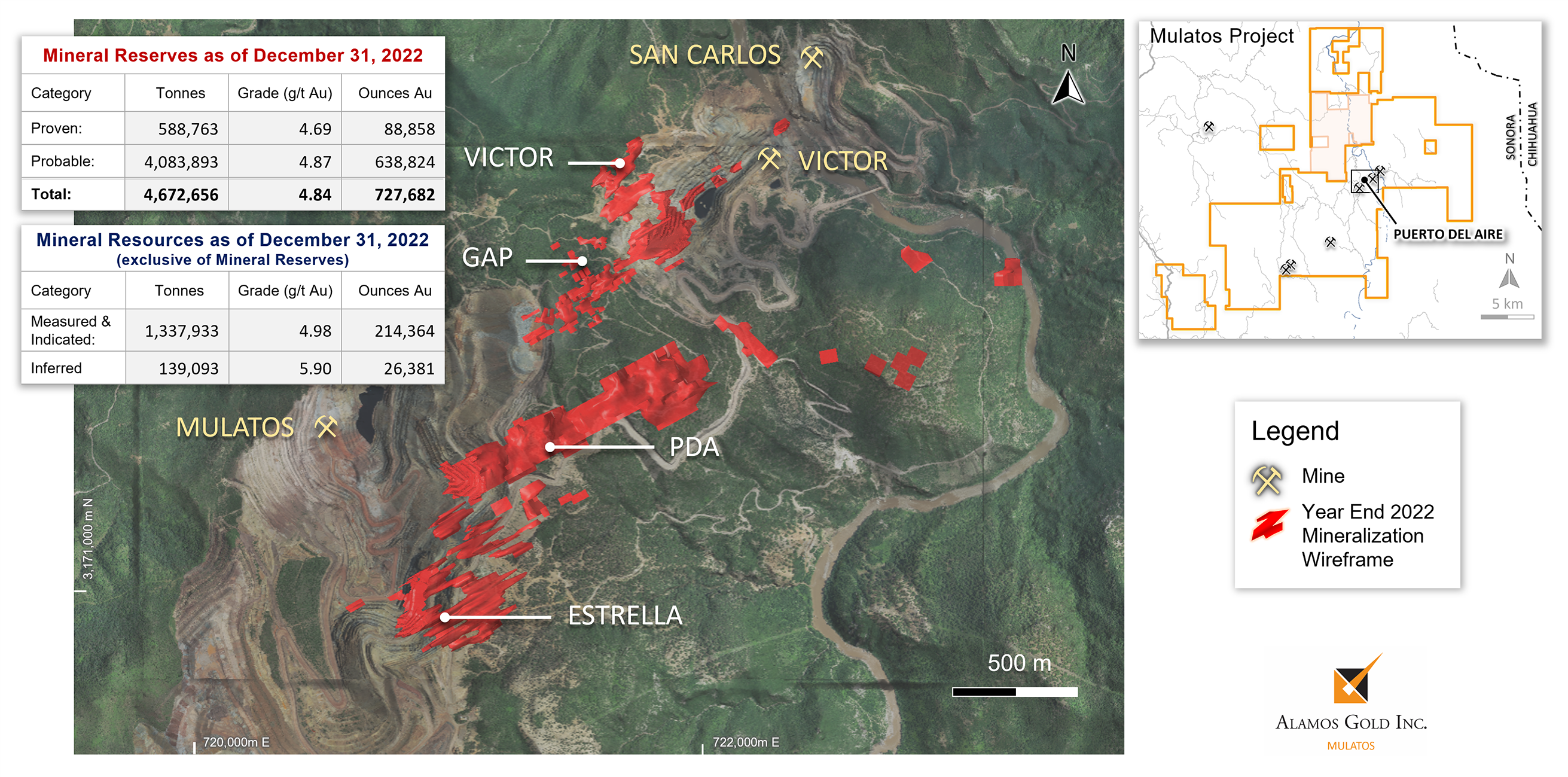Figure 2_Puerto Del Aire Sulphide Gold Mineralization Wireframes
