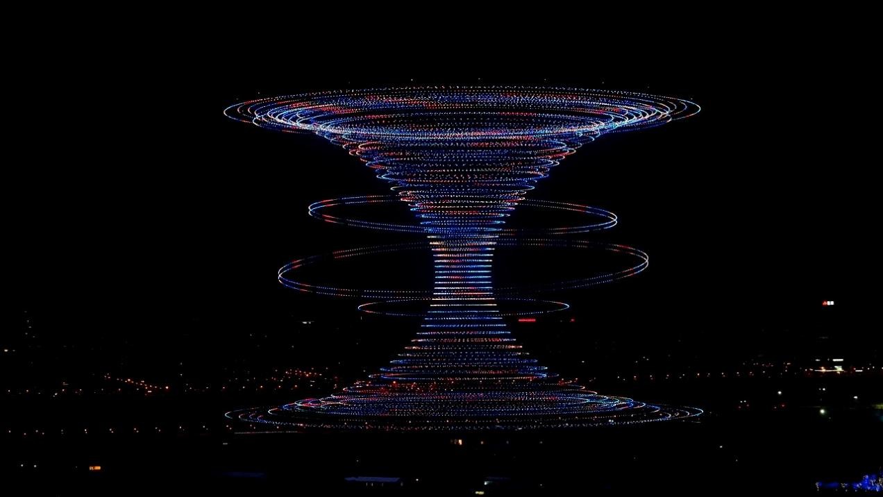 Image: 22,580 GD4.0 drones from EHang Egret set a new world record