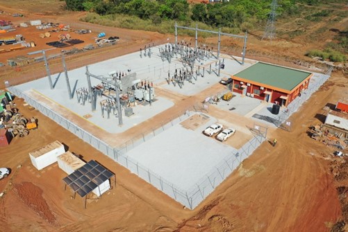 High voltage substation and switchyard energized