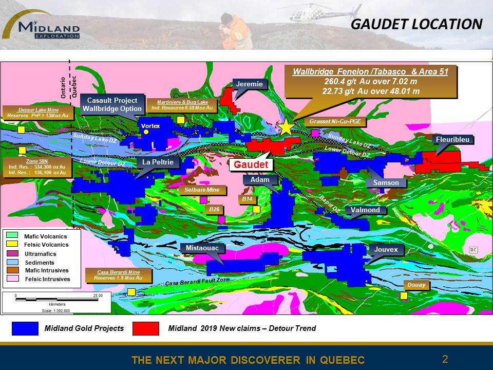 Figure 2 Gaudet Project Location