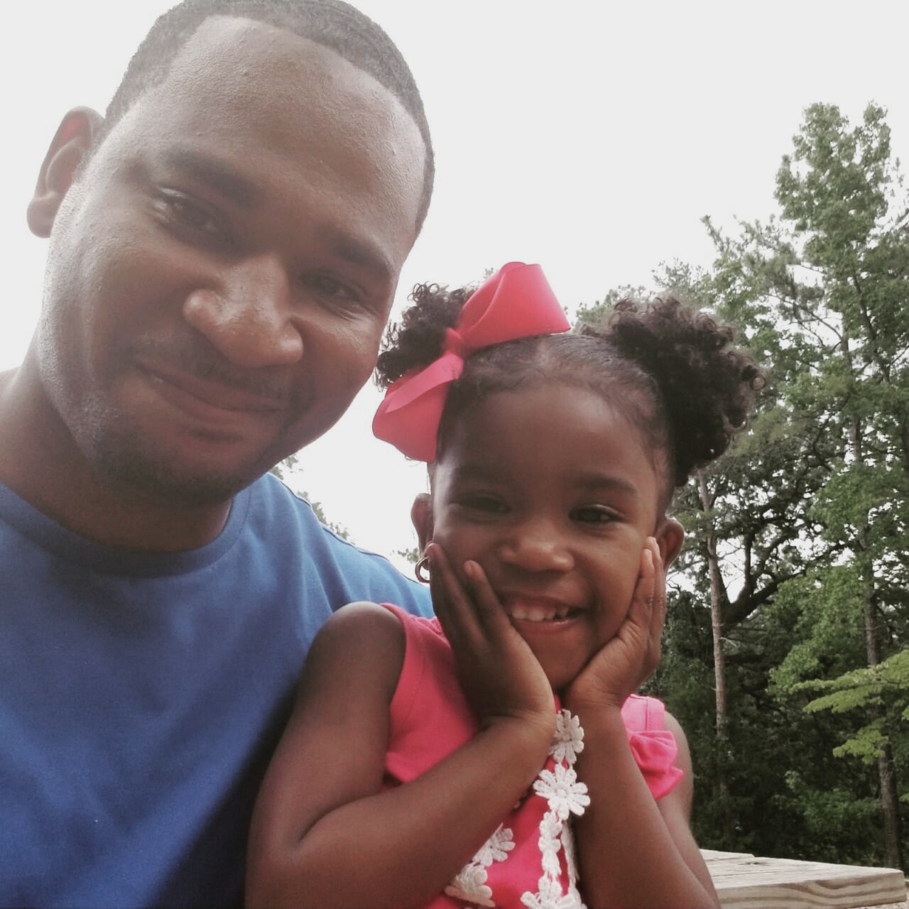 Officer Allen Poythress and daughter, Paisley.