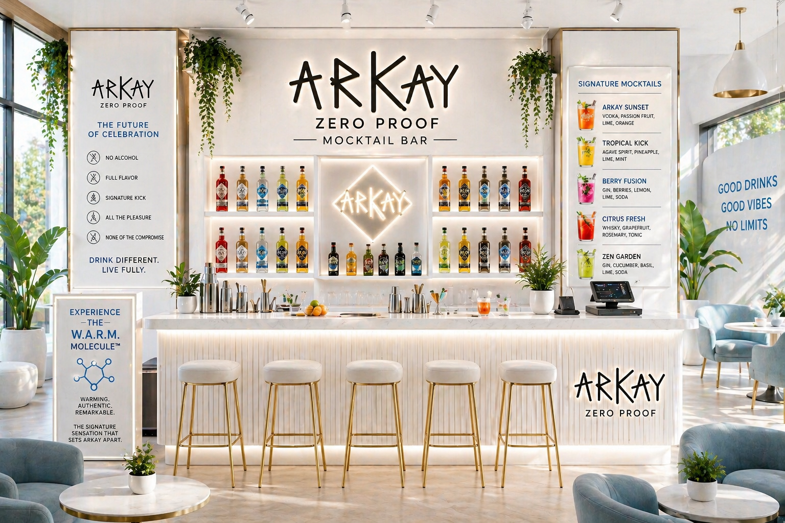 More than a retail location — it is an immersive experience designed to become a destination for curious consumers, health-conscious customers, and anyone seeking a premium alcohol-free alternative.