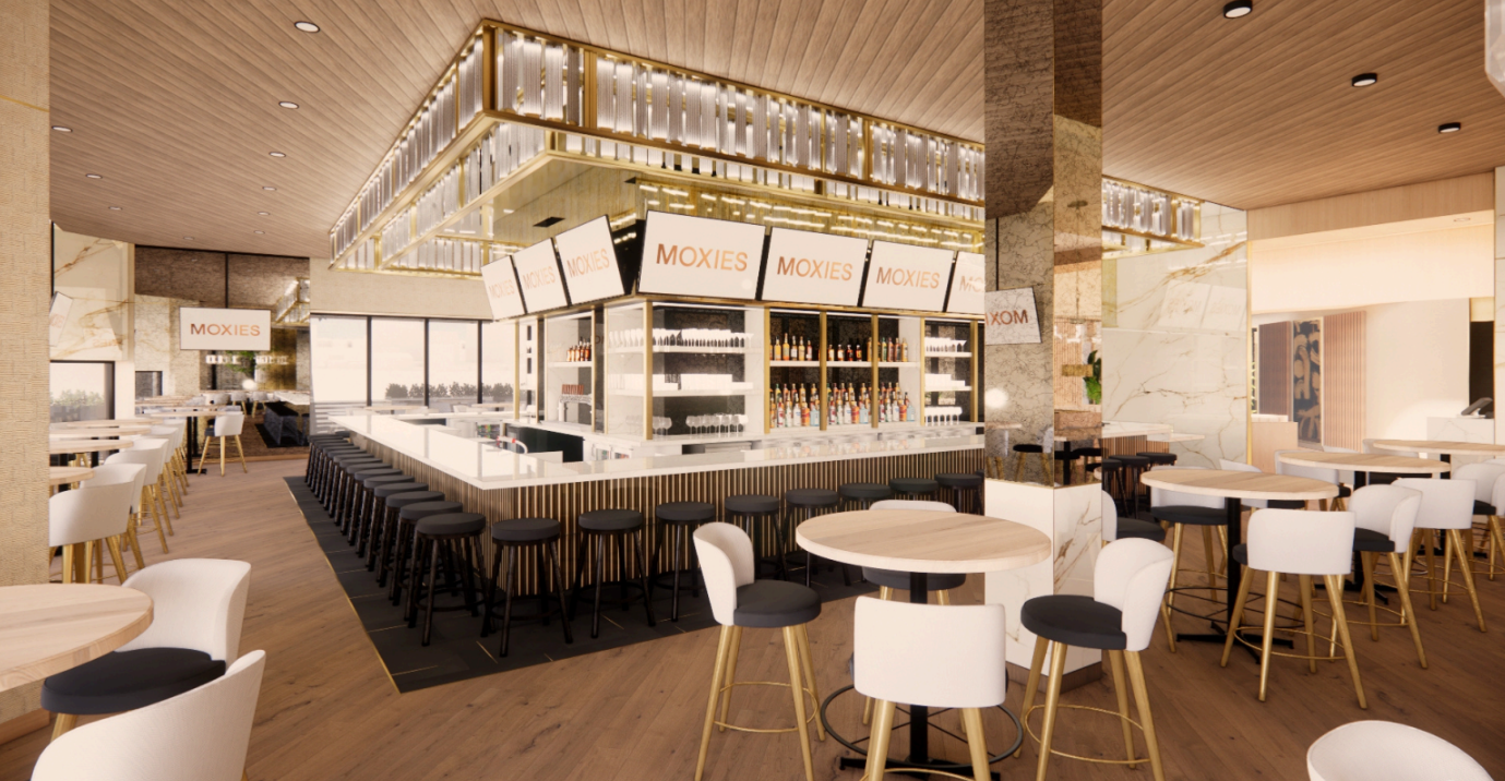 Interior Seated Bar – Moxies Austin