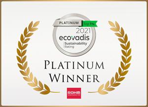 ROHM Receives 2021 EcoVadis Platinum Award for Sustainability Performance