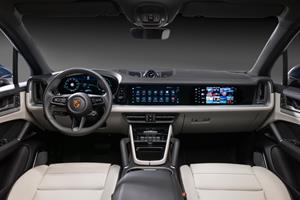 Porsche presents an innovative design for the interior of the new Cayenne.