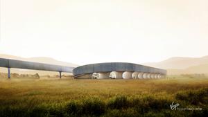 Virgin Hyperloop One के लिए नमूने के तौर पर बनाए गए ट्रैक का प्रस्तुतीकरण